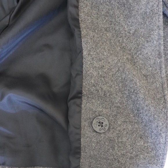 Vintage J. Percy for Marvin Richards Wool Pea Coat Jacket Gray Size 14 - Picture 5 of 9
